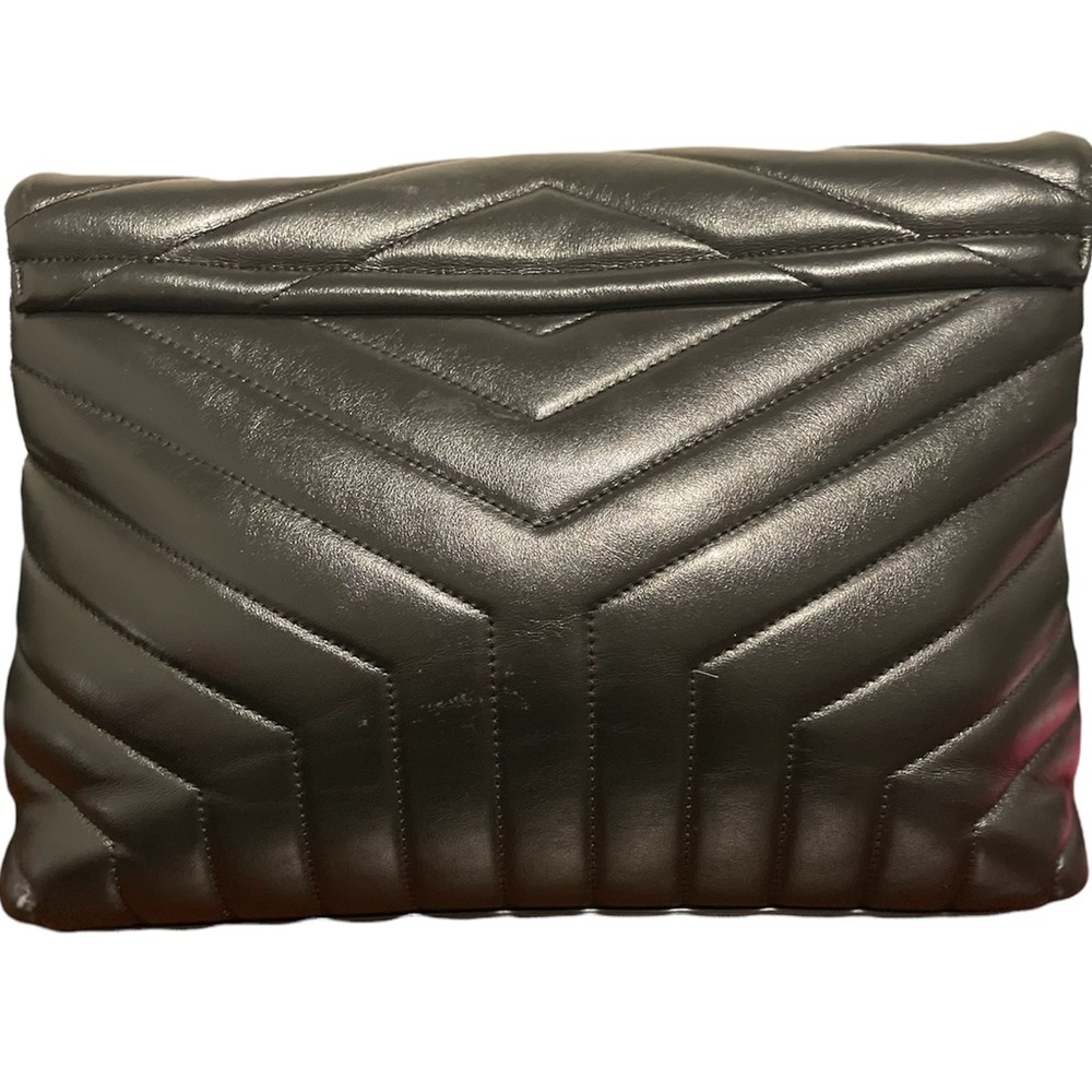 Ysl Saint Laurent Medium LouLou Noir Chain shoulder Bag in Quilted “Y” Leather - Picture 6 of 16